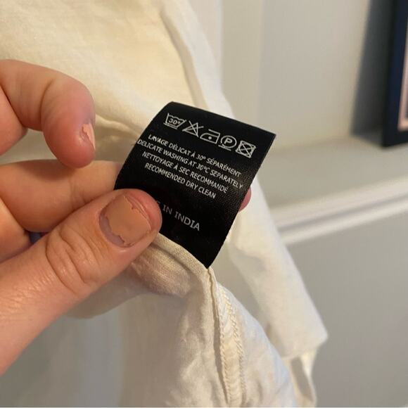 Isabel Marant White Sheer Cotton Silk Blouse 40 Medium - Picture 7 of 13